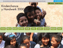 Tablet Screenshot of kinderchance.com